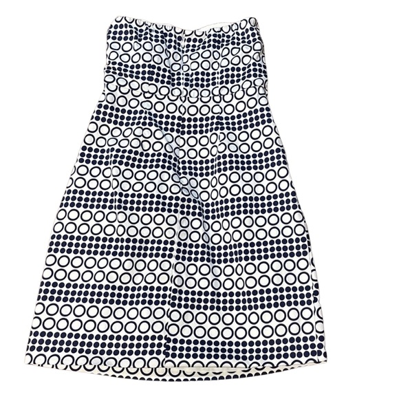 Outback Red Strapless Dress size 4 White & Navy with Pockets - Picture 2 of 3